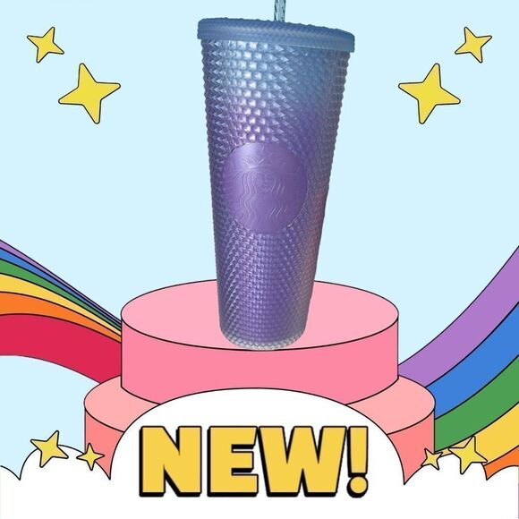Nwt Starbucks Purple Studded Tumbler - Picture 1 of 13